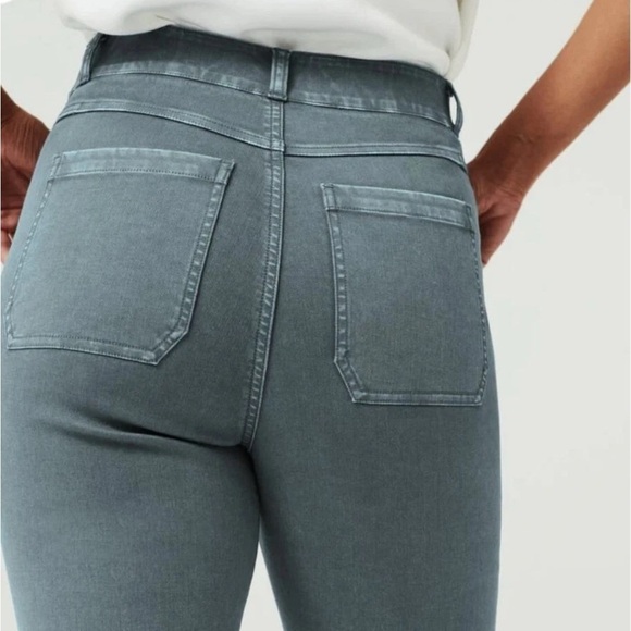 Spanx Stretch Twill Straight Leg Pant - Hazy Blue Grey - Women’s M - Picture 8 of 10